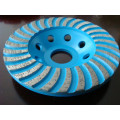 Hunan 4'' 5'' 6'' 7'' 8'' 9'' Double row diamond grinding cup wheel for marble